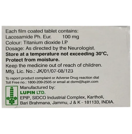 laconext 100mg tablet 10's